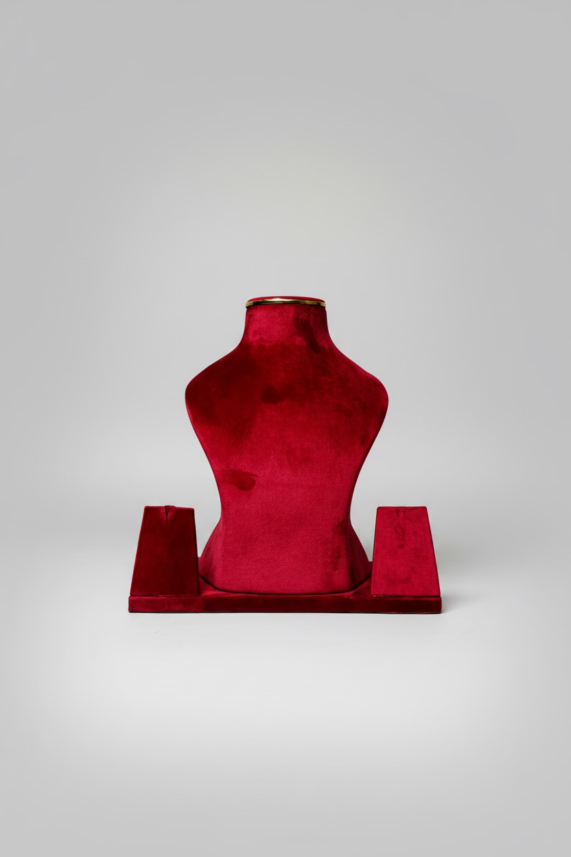 Suede Fiber Body Neck With Earring