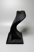Suede Fiber Body Neck With Earring