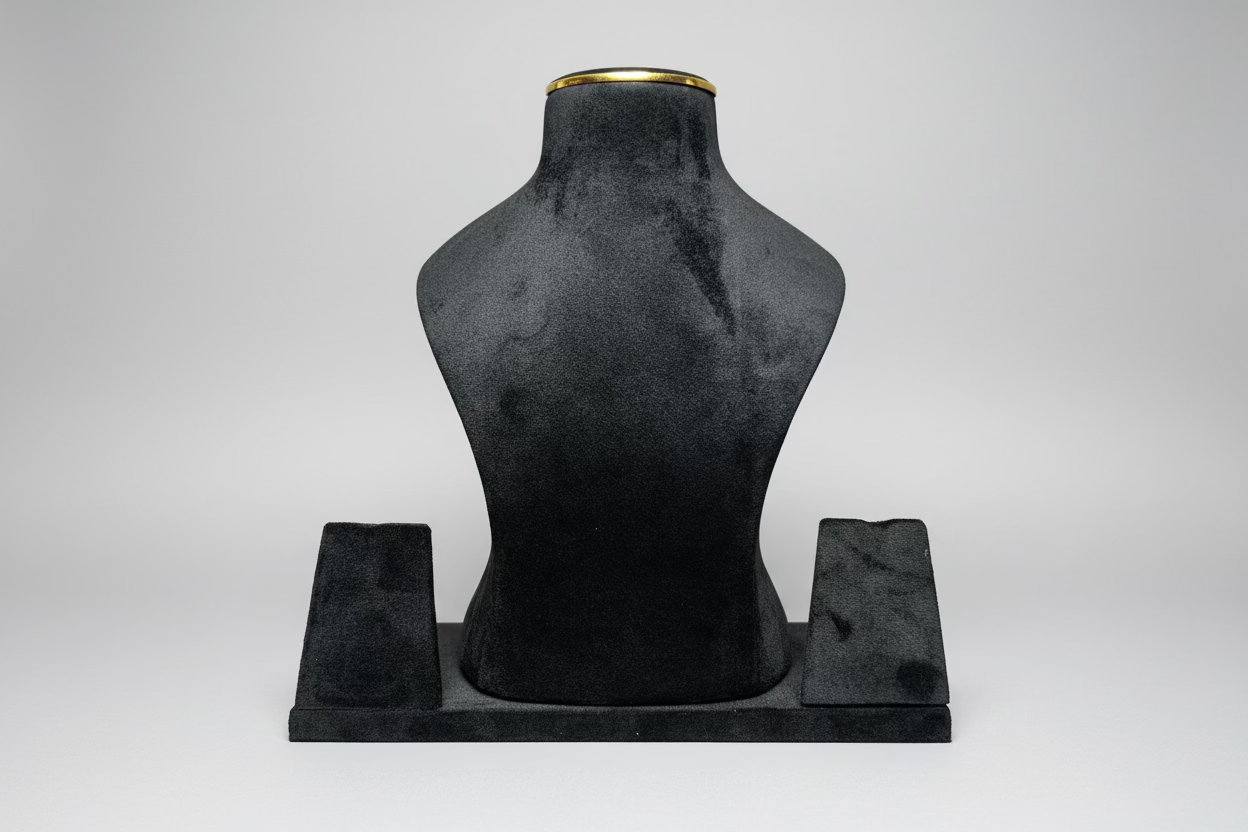 Suede Fiber Body Neck With Earring