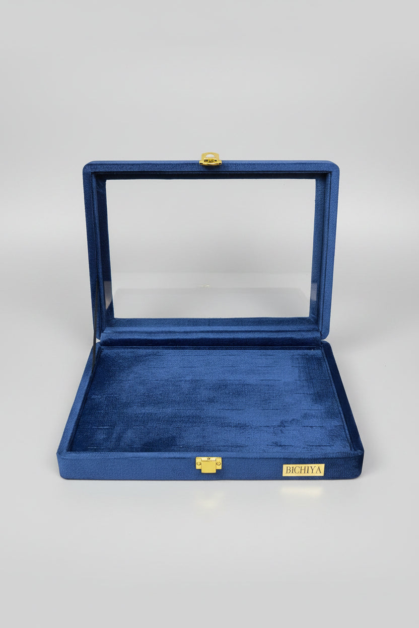 Suede Transparent Stock Box Bichiya