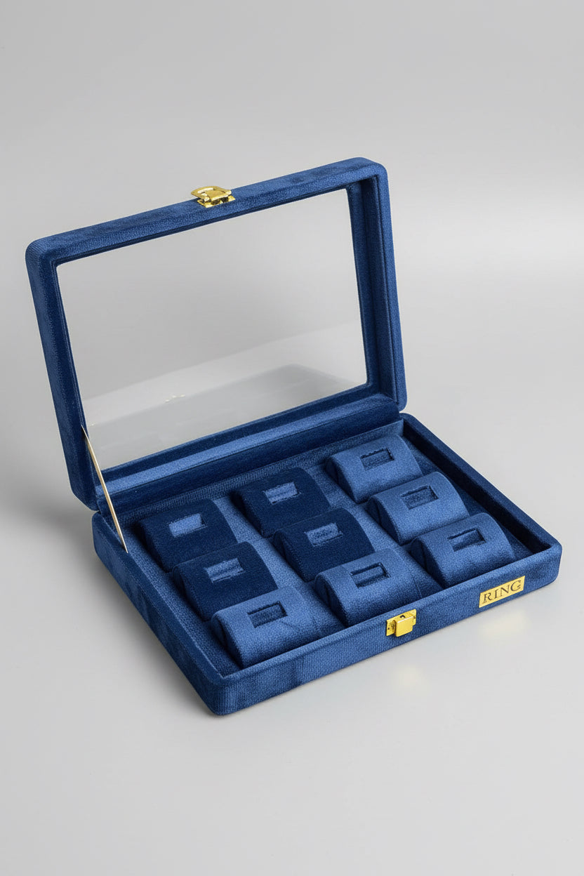 Suede Transparent Stock Box Ring