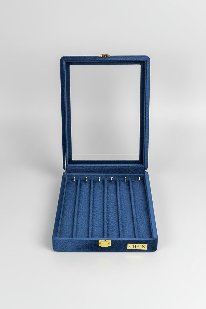 Suede Transparent Stock Box Chain