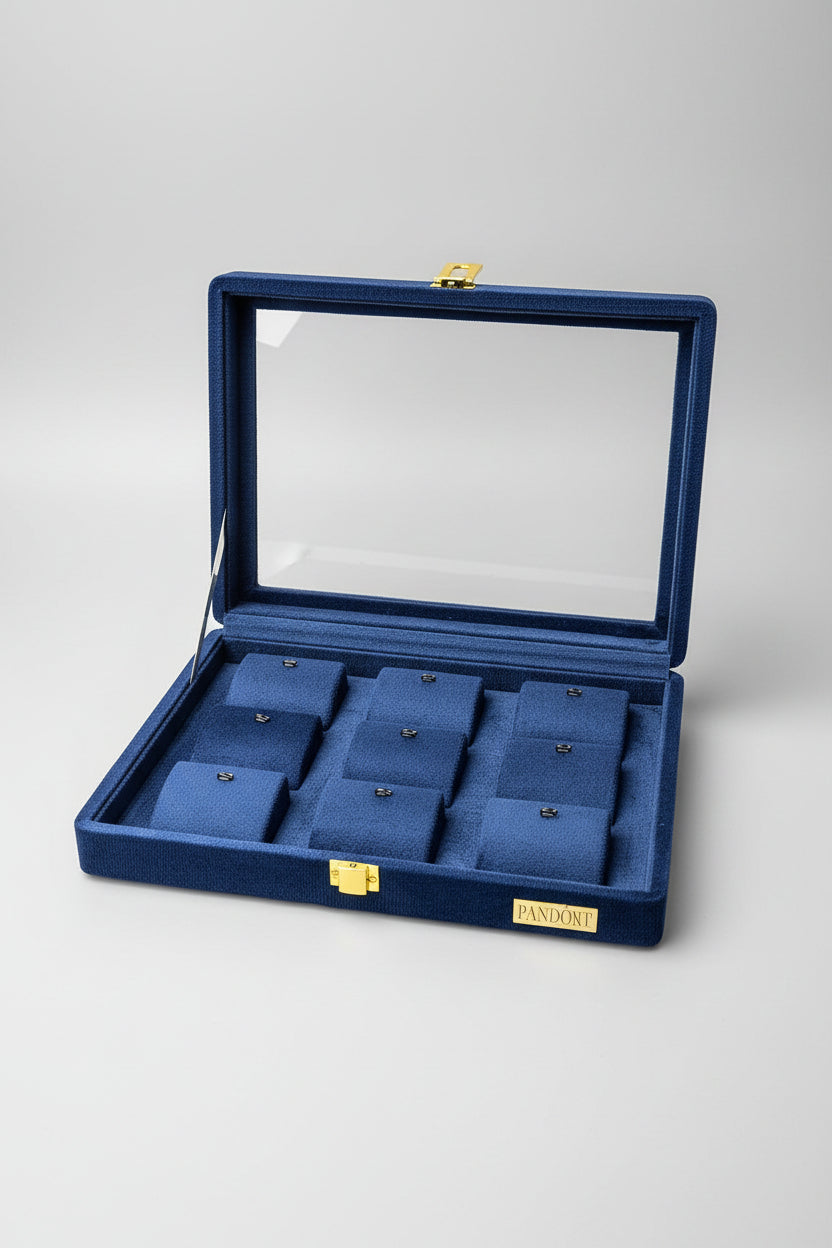 Suede Transparent Stock Box Pandent