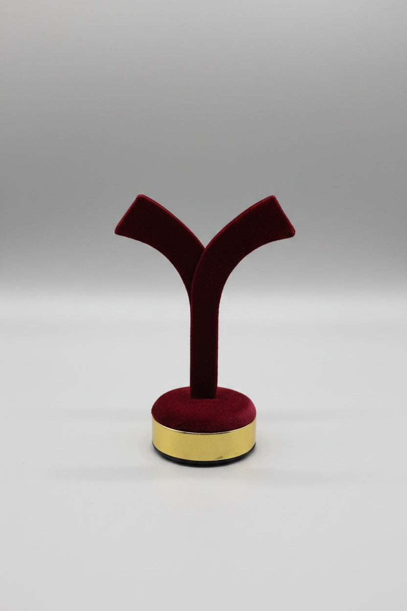 Earring stand suede