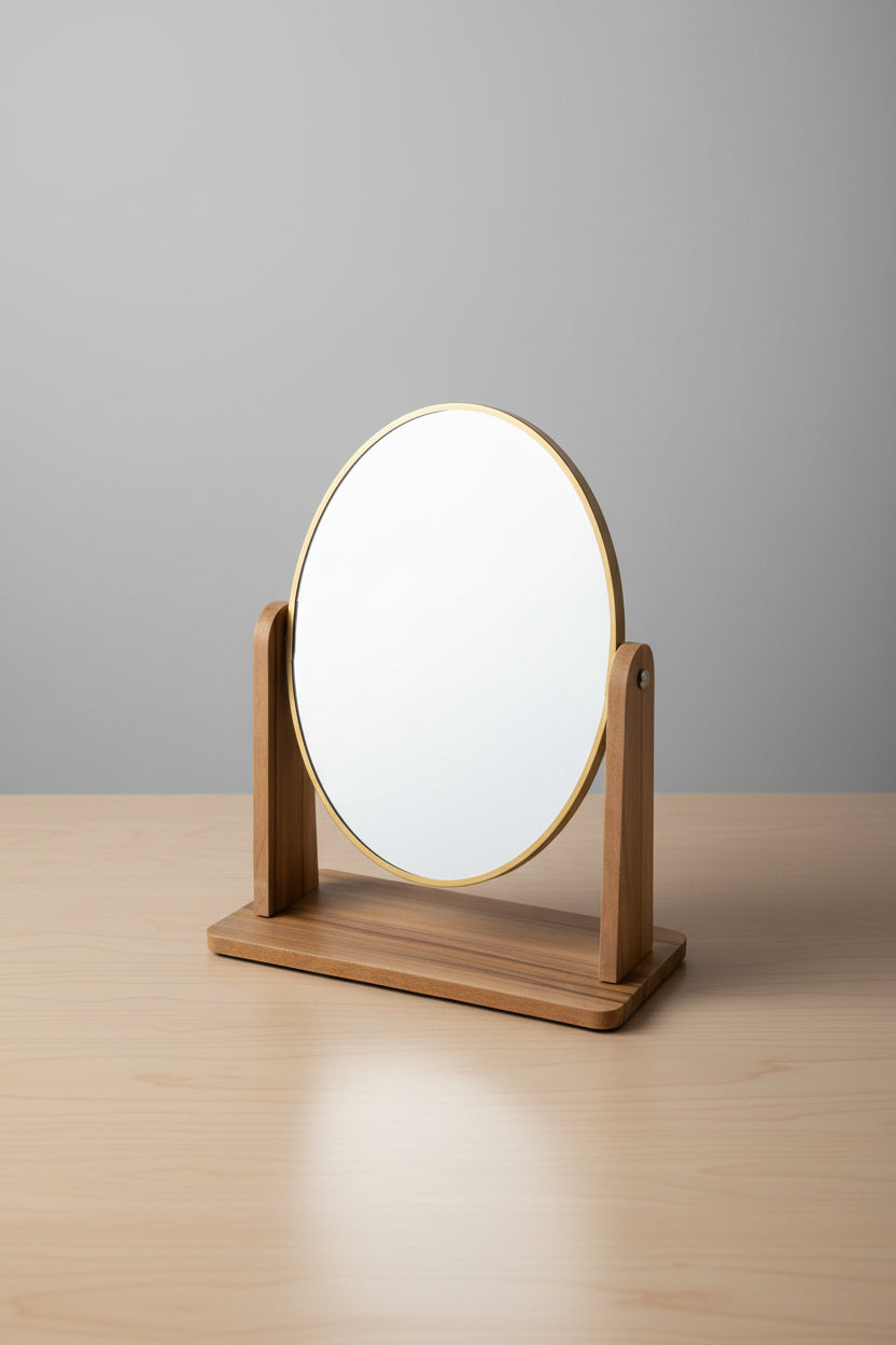 Wooden  Mirror (Oval)