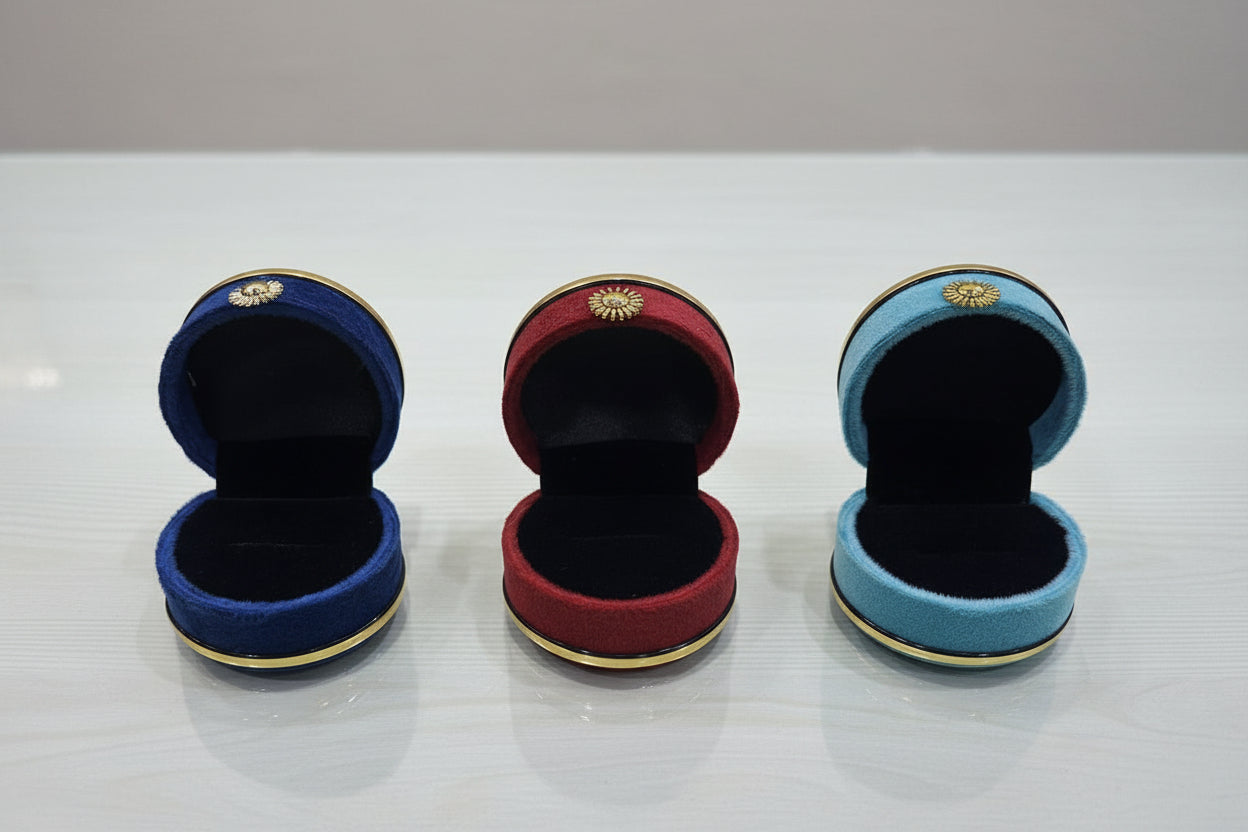 Round Suede Ring (pack of 12)