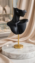 Imported Necklace and Earring Stand with Metal Base - 30_18cm