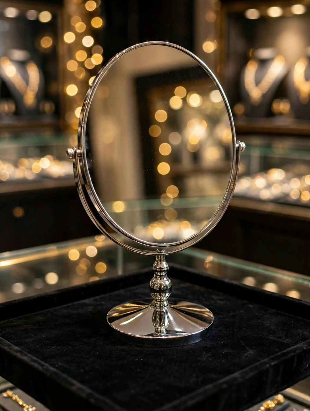 Mirror No. 8 - Double Side Table Mirror (35x23x12 cm) – Muskan Jewel Pack