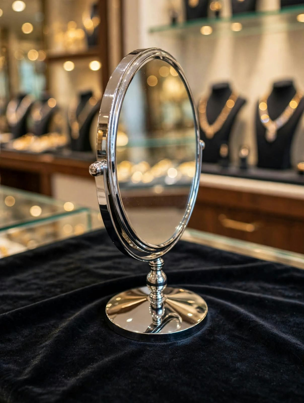 Mirror No. 8 - Double Side Table Mirror (35x23x12 cm) – Muskan Jewel Pack